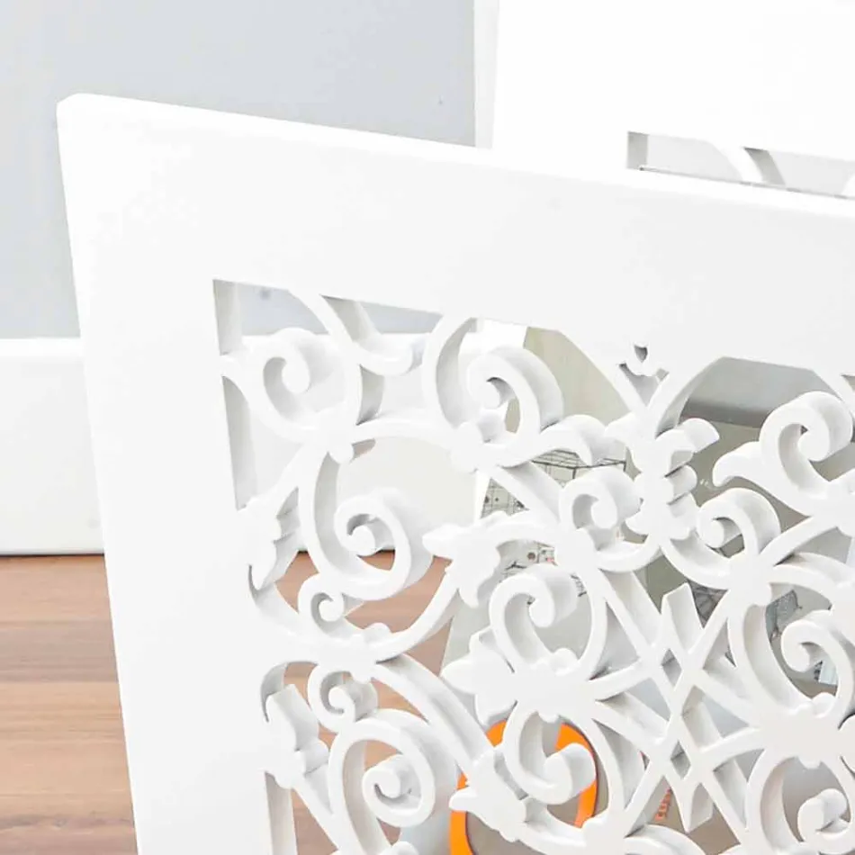 Portariviste da Terra di Design in Legno Colorato Moderno con Decori - Dubai Viadurini