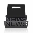 Portariviste di Design in Plexiglass Nero o Trasparente Made in Italy – Omar Viadurini