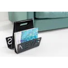 Portariviste di Design in Plexiglass Nero o Trasparente Made in Italy – Omar Viadurini