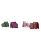 Portariviste in Polietilene Colorato Moderno Realizzato in Italia - Munoz Viadurini