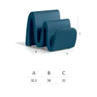 Portariviste in Polietilene Colorato Moderno Realizzato in Italia - Munoz Viadurini