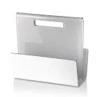 Portariviste Salotto in Cristallo Acrilico Colorato Made in Italy - Osafo Viadurini