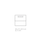 Portariviste Salotto in Cristallo Acrilico Colorato Made in Italy - Osafo Viadurini