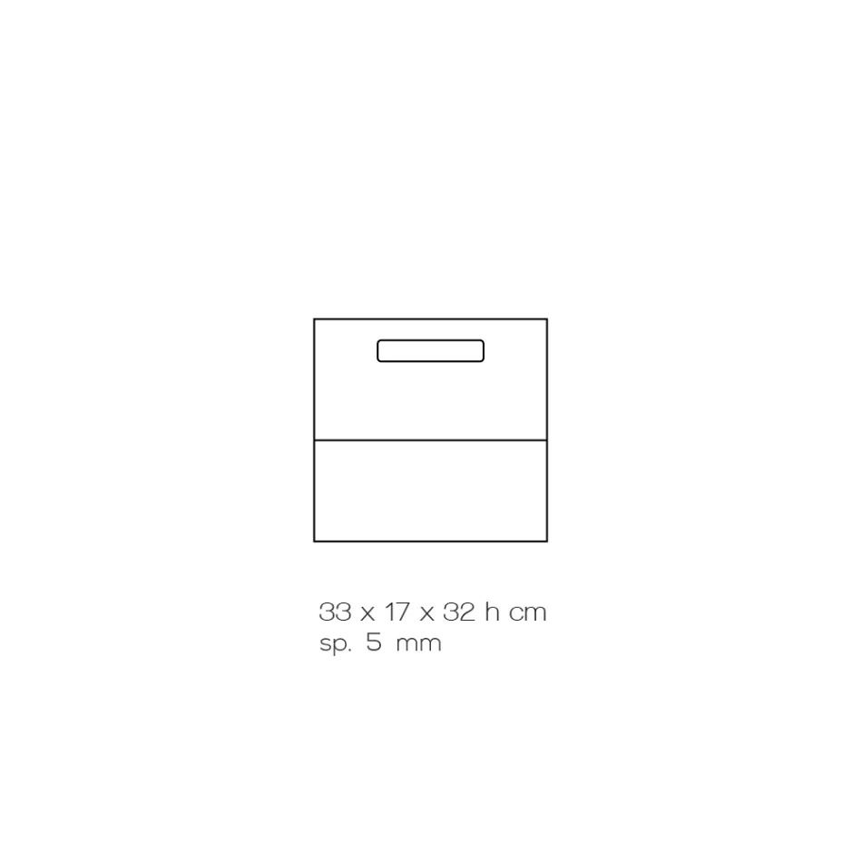 Portariviste Salotto in Cristallo Acrilico Colorato Made in Italy - Osafo Viadurini