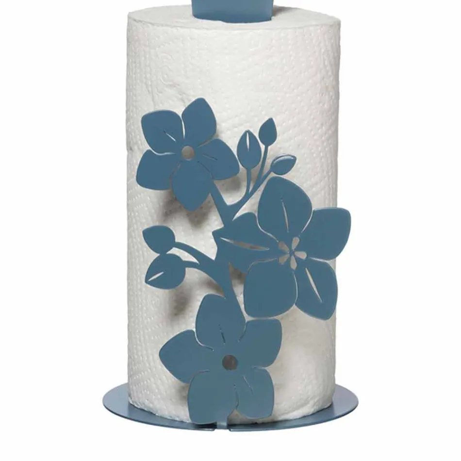 Portarotolo a Fiori da Cucina di Design Moderno in Ferro Made in Italy – Marken Viadurini