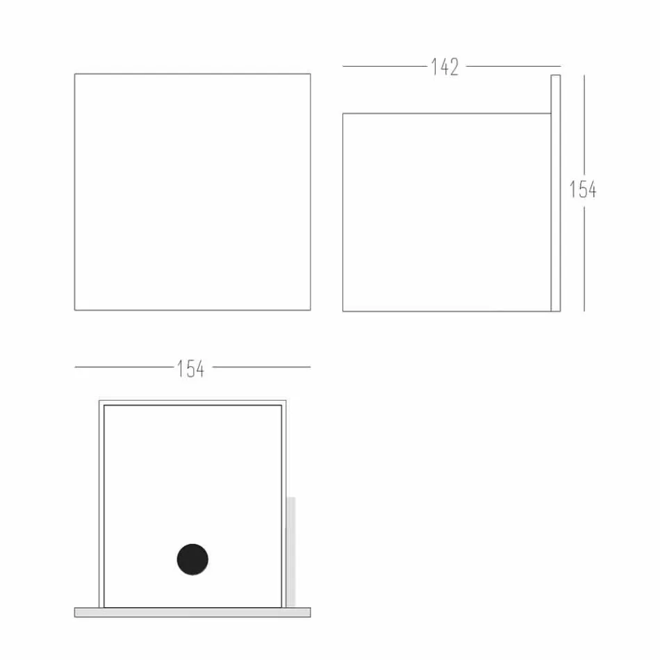 Portarotolo da Bagno in Corian Bianco o con Inserti Neri Design Italiano - Elono Viadurini