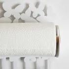 Portarotolo da Parete di Design in Ferro Bianco o Beige Made in Italy – Leida Viadurini