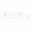 Portatelo a Parete con Viti a Vista in Corian Bianco Design Italiano - Elono Viadurini