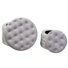 Pouf con Contenitore Rivestito in Velluto Capitoné con Bottoni - Arcipelago Viadurini