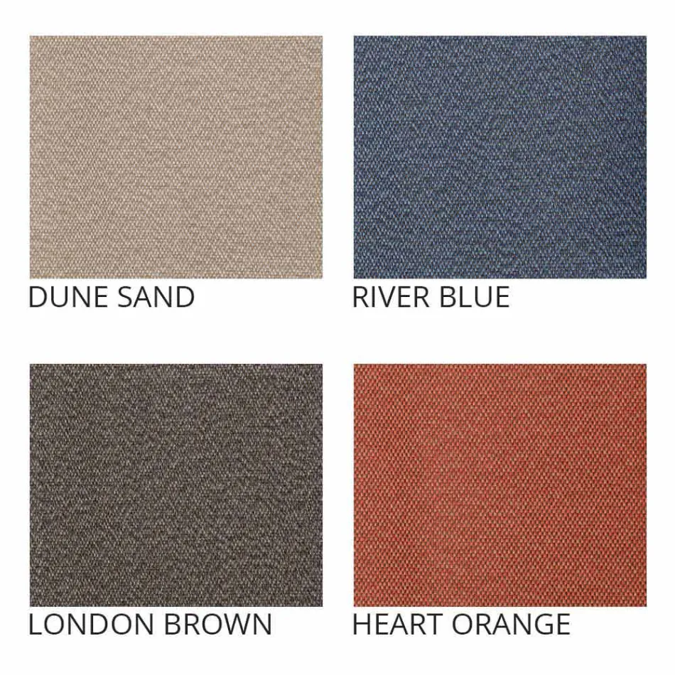 Pouf da Esterno, in Polietilene e Tessuto o Pelle - Mara Slide Viadurini