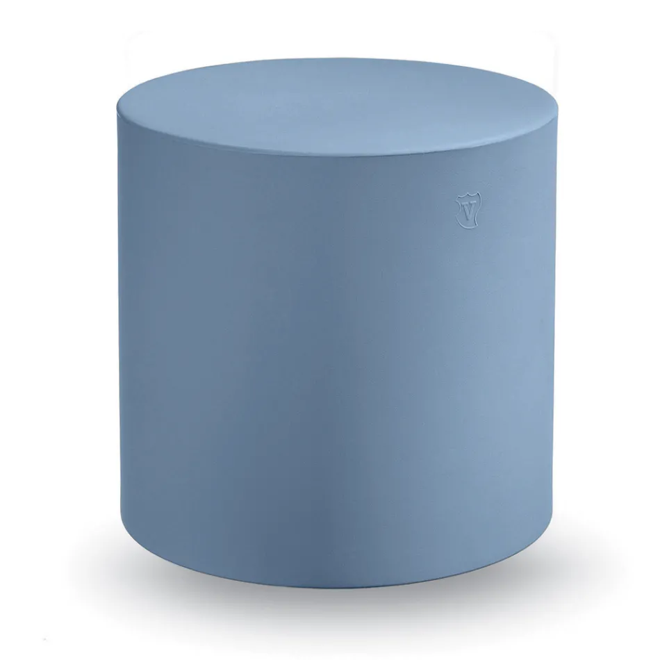 Pouf da Giardino Cilindrico in Polietilene Colorato Made in Italy - Viky Viadurini