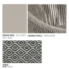 Pouf da Giardino con Cesta in Alluminio e Intreccio - Tibidabo by Varaschin Viadurini