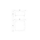 Pouf da Giardino Imbottito e Rivestito in Tessuto Made in Italy - Burro Viadurini