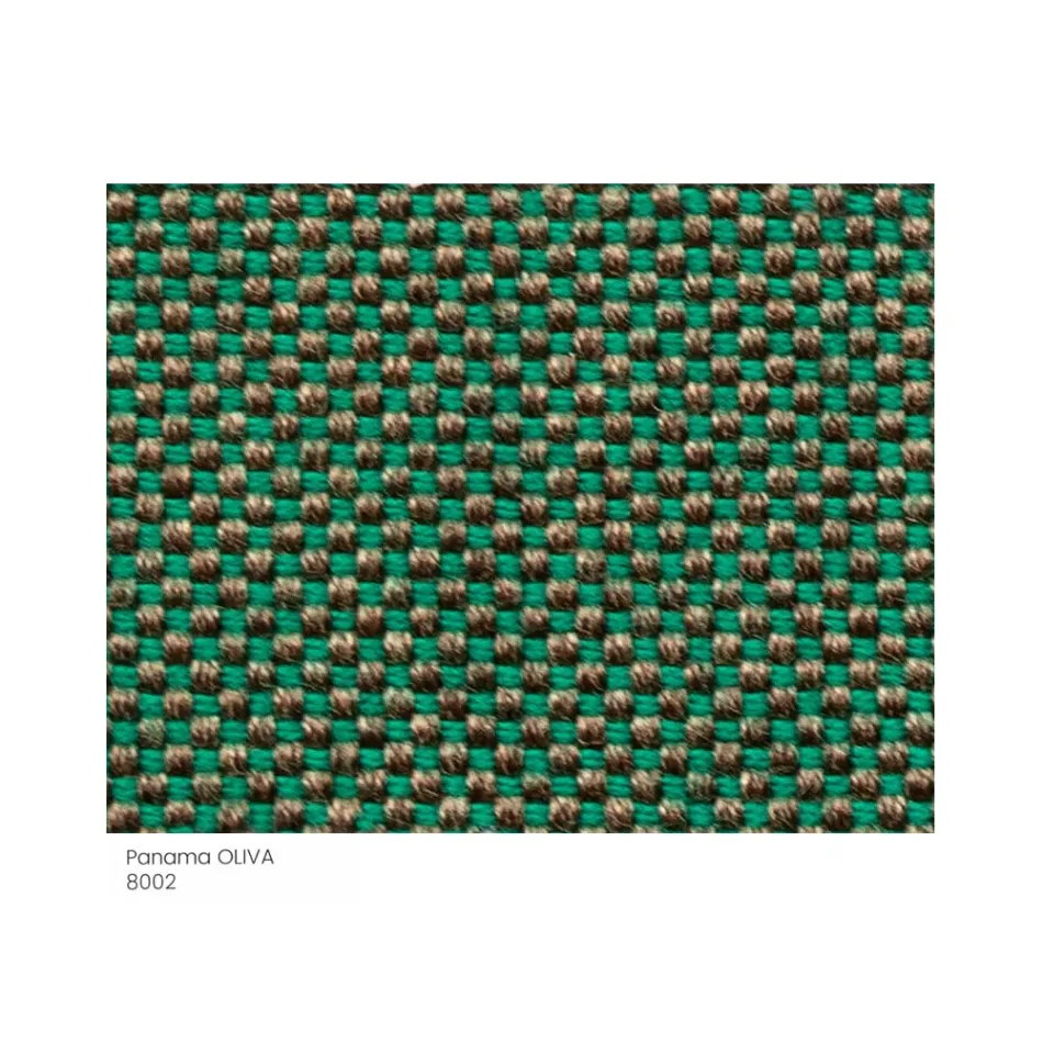 Pouf da Giardino Imbottito e Rivestito in Tessuto Made in Italy - Burro Viadurini