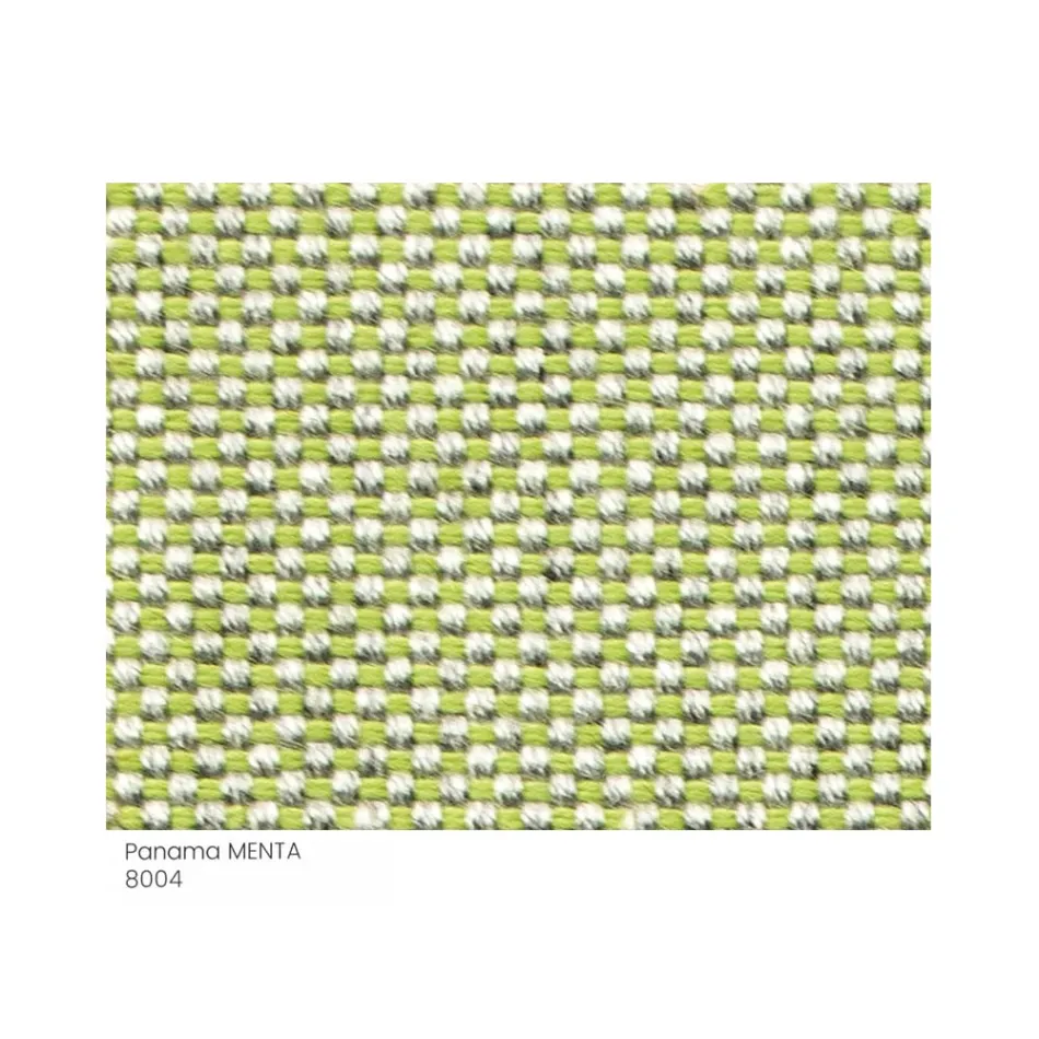 Pouf da Giardino Imbottito e Rivestito in Tessuto Made in Italy - Burro Viadurini