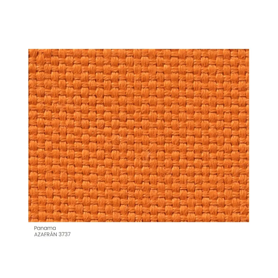 Pouf da Giardino in Tessuto con Piedi in Metallo Made in Italy - Burro Viadurini