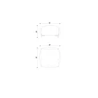 Pouf da Giardino in Tessuto con Piedi in Metallo Made in Italy - Burro Viadurini