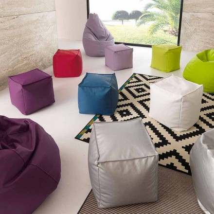Pouf dal design moderno Flower Viadurini