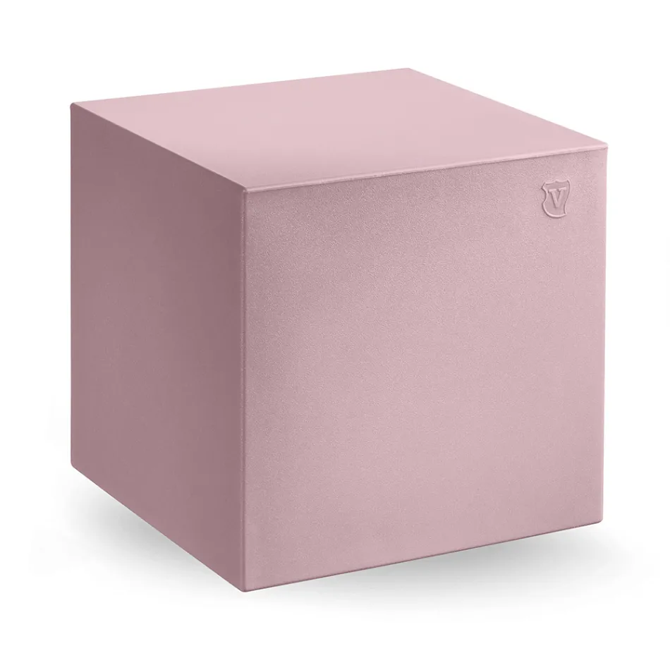 Pouf Decorativo in Polietilene 8 Finiture Realizzato in Italia - Viky Viadurini