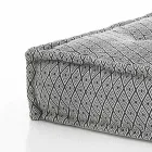 Pouf di Design Etnico Quadrato in Tessuto Patchwork o Velluto – Fibra Viadurini