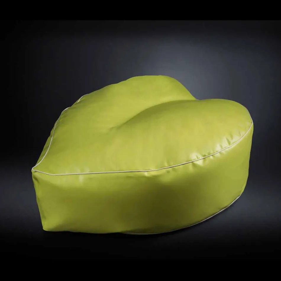 Pouf di design in ecopelle nautica per interni ed esterni Potus Viadurini