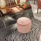 Pouf di design in tessuto Belle 1 Viadurini