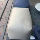 Pouf Morbido Ottomano Rettangolare da Interno ed Esterno in Tessuto - Naemi Viadurini