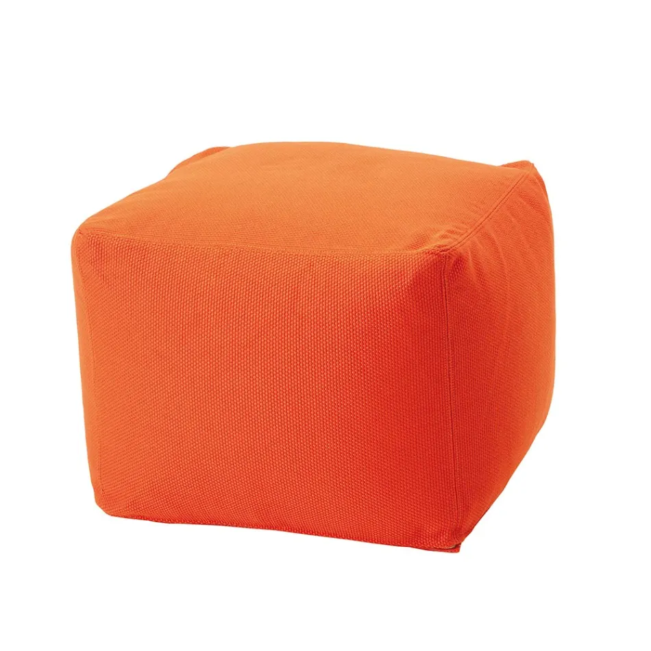 Pouf Morbido Quadrato da Interno ed Esterno in Tessuto Vari Colori - Naemi Viadurini