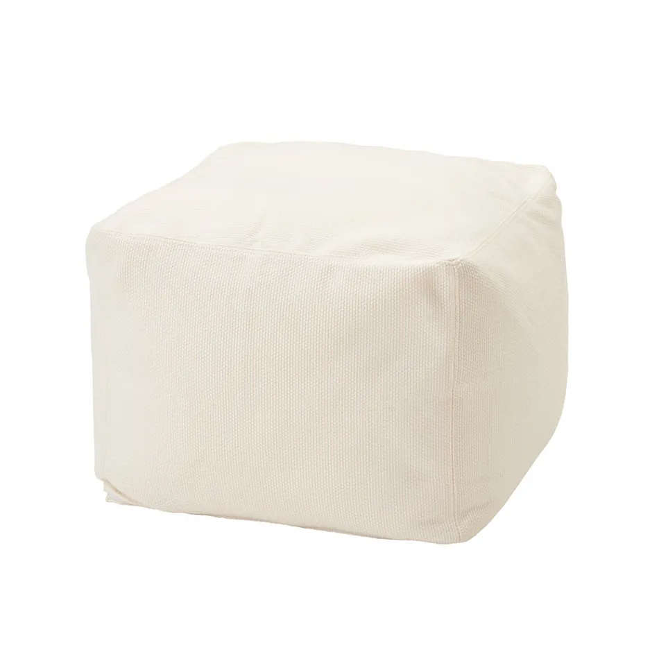 Pouf Morbido Quadrato da Interno ed Esterno in Tessuto Vari Colori - Naemi Viadurini