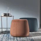 Pouf Morbido Rotondo da Salotto in Velluto Colorato 3 Dimensioni - Evelyne Viadurini