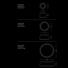 Pouf Morbido Rotondo da Salotto in Velluto Colorato 3 Dimensioni - Evelyne Viadurini