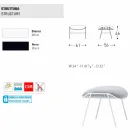 Pouf/poggiapiedi da esterno Varaschin Summer Set in tessuto e acciaio Viadurini