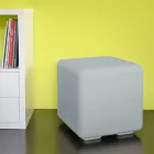 Pouf Tavolino da Giardino in Polietilene Colorato Made in Italy - Colores Viadurini