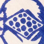 Presine d’Arte Italiana in Puro Lino con Stampa a Mano Pezzo Unico - Marchi Viadurini