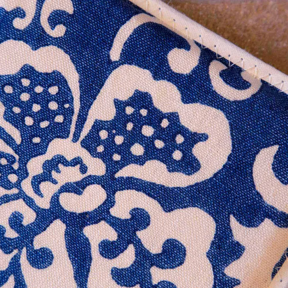 Presine d’Arte Italiana in Puro Lino con Stampa a Mano Pezzo Unico - Marchi Viadurini