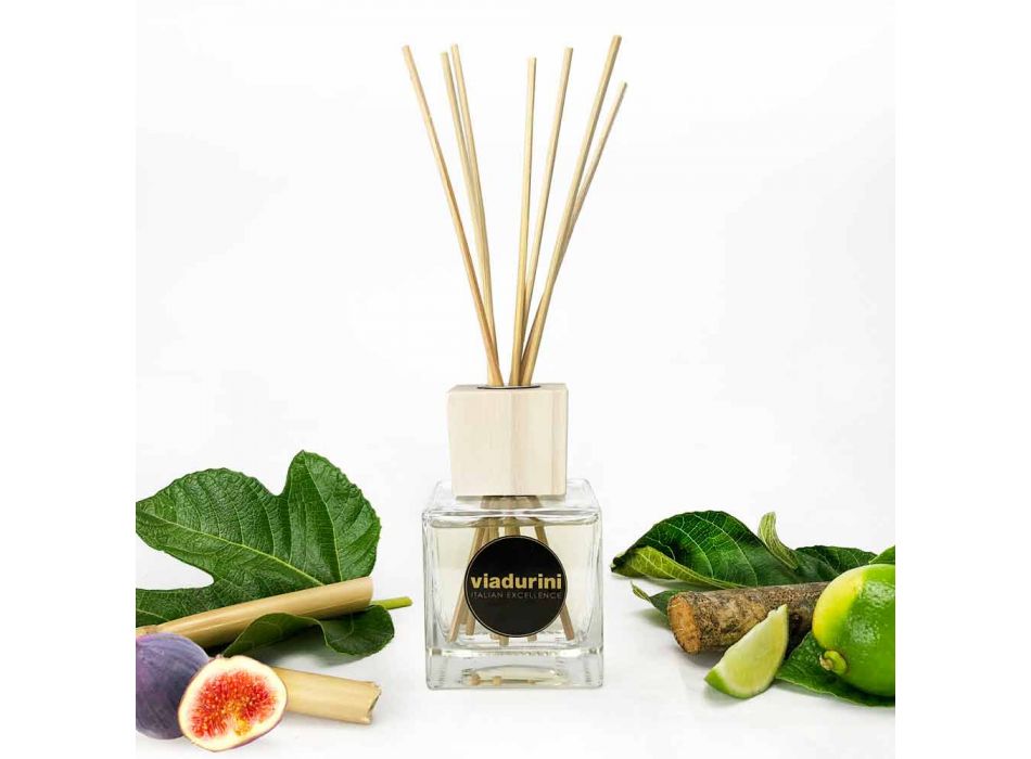 Profumatore Ambiente Fragranza Bamboo Lime 200 ml con Bastoncini - Ariadicapri Viadurini