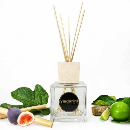 Profumatore Ambiente Fragranza Bamboo Lime 500 ml con Bastoncini - Ariadicapri Viadurini