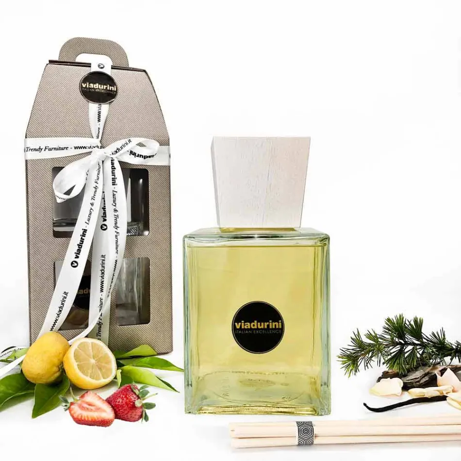 Profumatore Ambiente Rosa Marittima 2,5 Lt con Bastoncini - Rosadiamalfi Viadurini