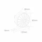 Proiettore Faretto Led 5W da Esterno in Alluminio Finitura Grigia - Dayane Viadurini