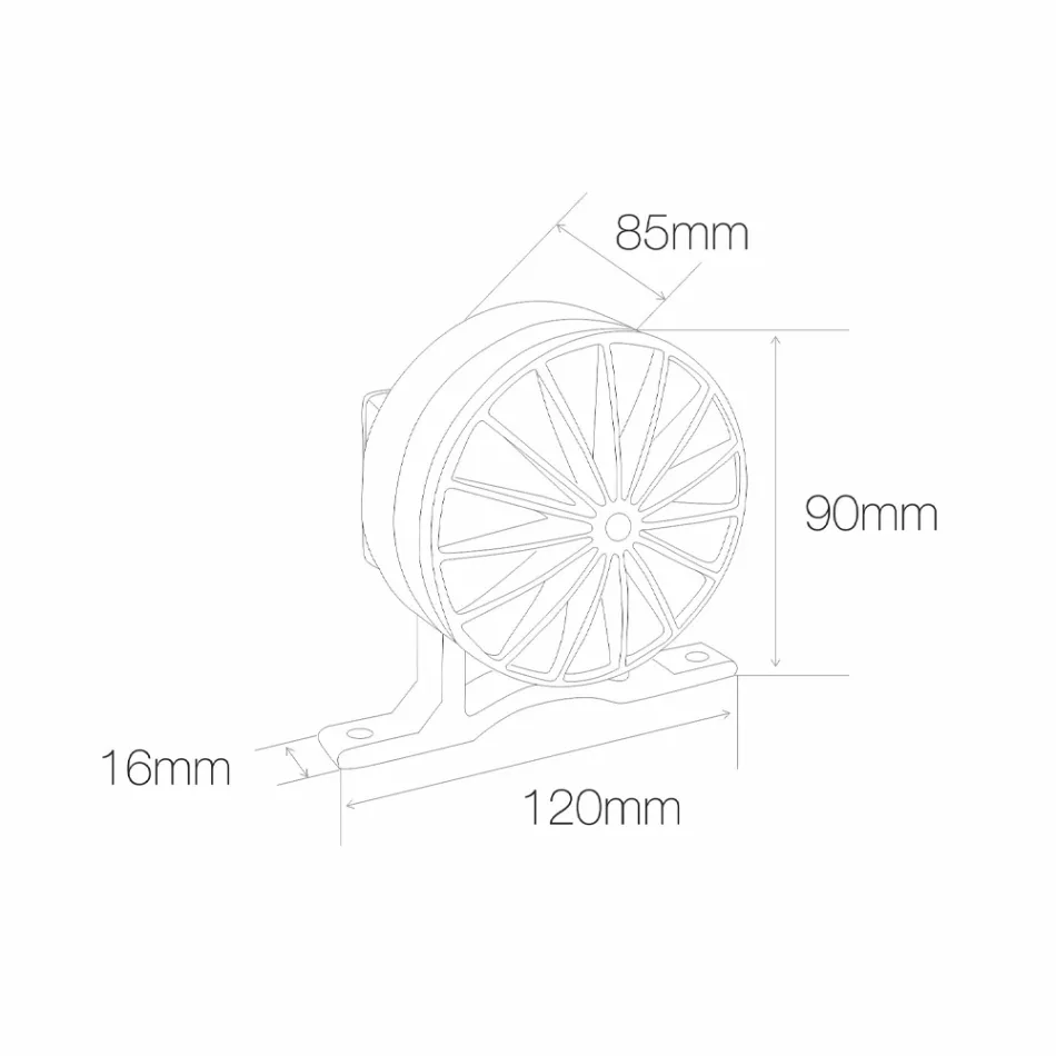 Proiettore Faretto Led 5W da Esterno in Alluminio Finitura Grigia - Dayane Viadurini