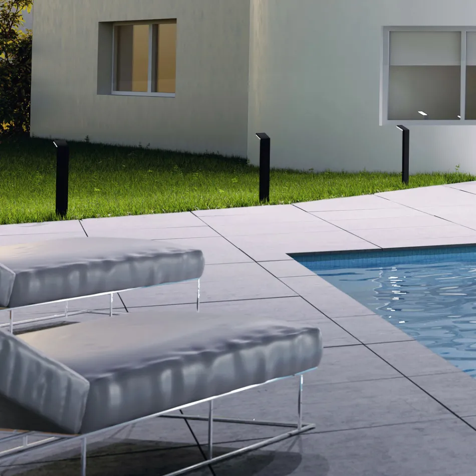 Proiettore Faretto Led da Esterno in Alluminio Bianco o Nero - Giardino Viadurini