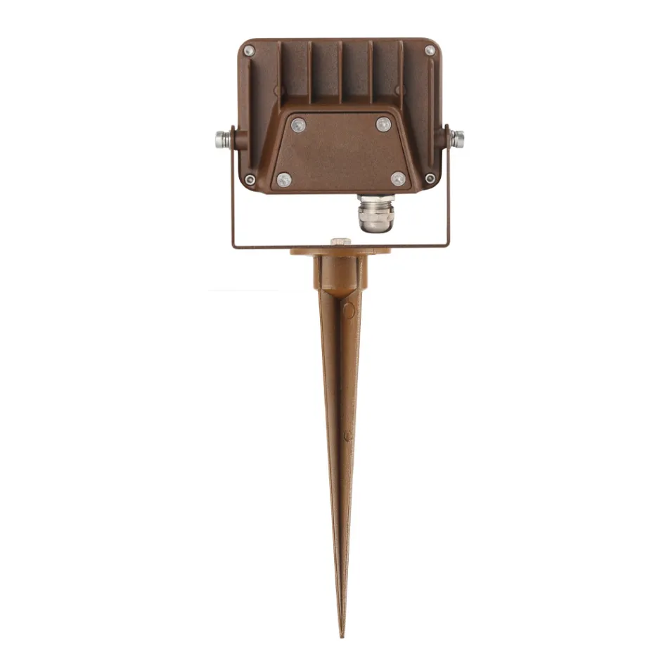 Proiettore Faretto Led da Esterno in Alluminio Corten 4 Pezzi - Celeste Viadurini