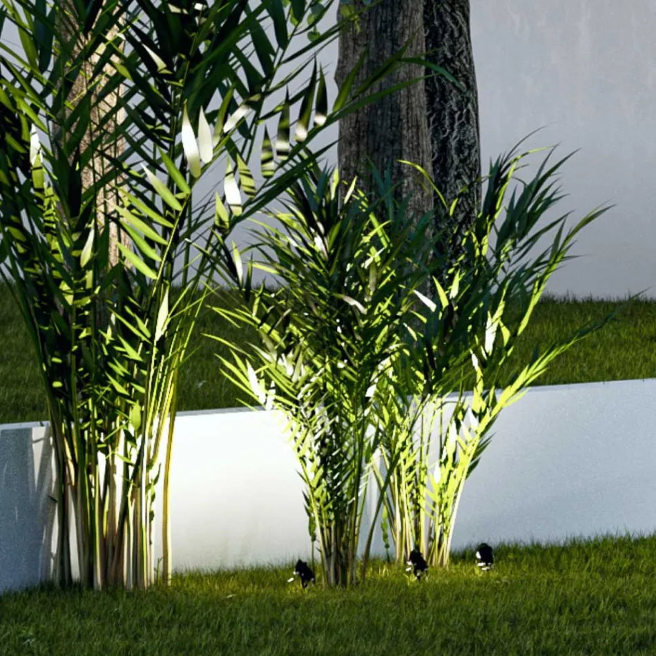 Proiettore Faretto Led da Incasso in Alluminio Nero Opaco 4 Pezzi - Obrina Viadurini