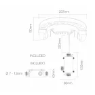 Proiettore Led 9W da Esterno in Alluminio Finitura Nero Opaco - Tudor Viadurini