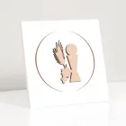 Quadretto che Raffigura il Calice della Comunione Inciso a Laser Made in Italy - Philippe Viadurini