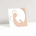 Quadretto che Raffigura l'Angelo della Mamma Inciso a Laser Made in Italy - Augustina Viadurini