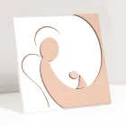 Quadretto che Raffigura l'Angelo della Mamma Inciso a Laser Made in Italy - Augustina Viadurini