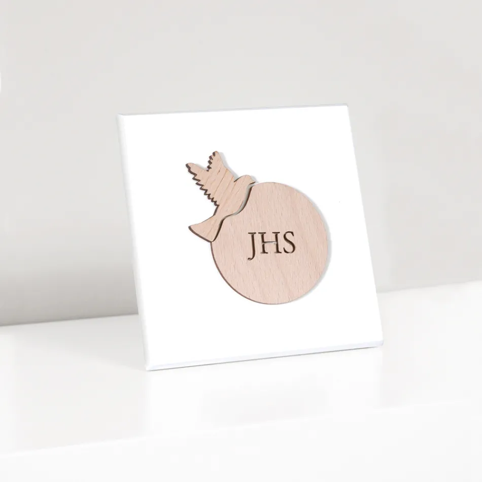 Quadretto che Raffigura la Confessione Inciso a Laser Made in Italy - Geremia Viadurini