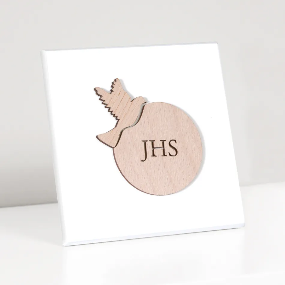 Quadretto che Raffigura la Confessione Inciso a Laser Made in Italy - Geremia Viadurini