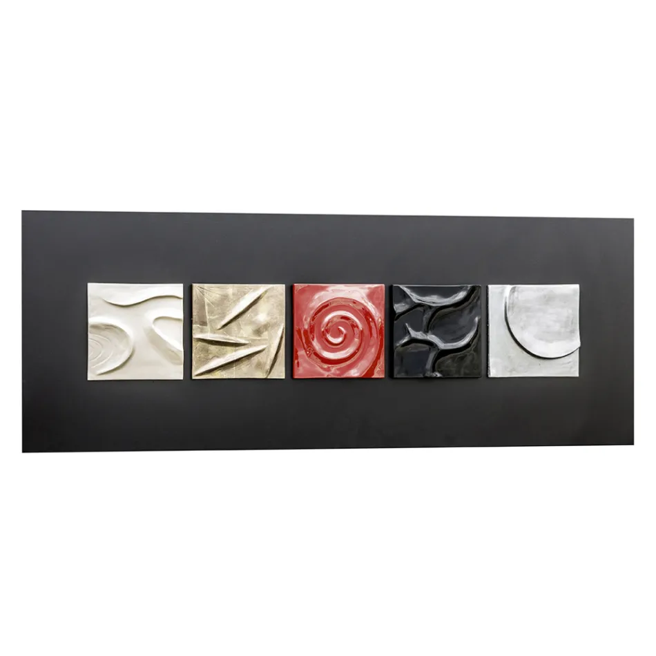 Quadro astratto di design decorato a mano Moma  Viadurini